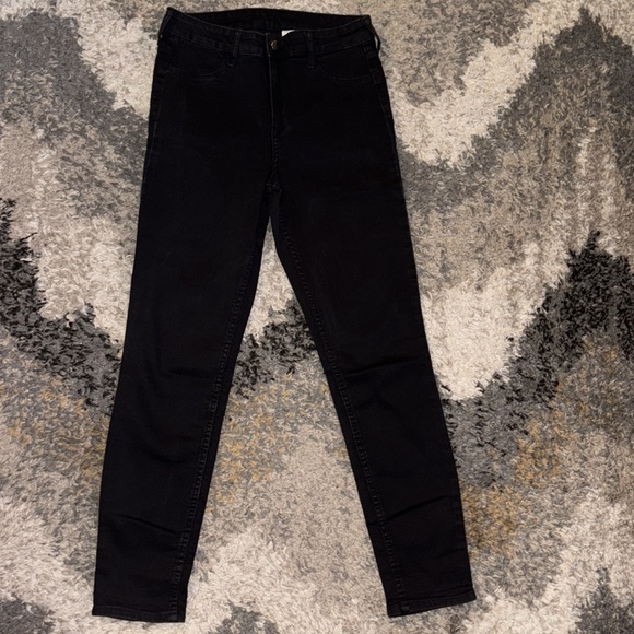 BOGO! H&M Black Jeggings Skinny Ankle Jeans High Rise High Waisted - Picture 2 of 5